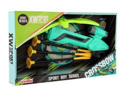 Pistole-kuše s lukem na přísavky 25cm + šípy 3ks